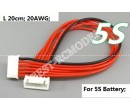 Li-Po Battery Balance Charging Extension Wire Cable 20cm 5S
