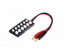 Charge Board for 1s lipo with balance (XH) 12 Port (parallel) 6-MCX MSR 6-MCPX