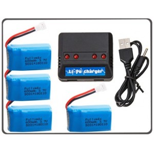 BM-830 3.7V 600mAh 4in1 Charger With Battery